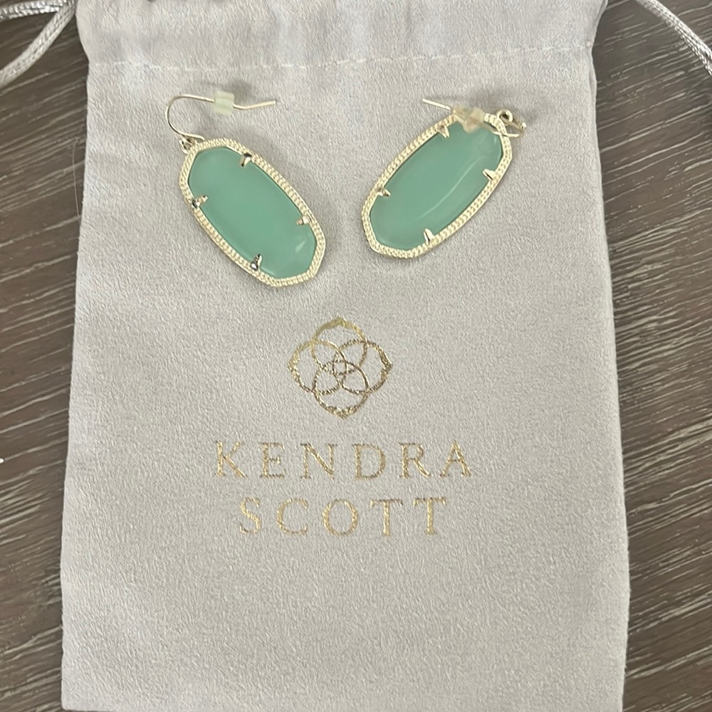 Kendra Scott teal earrings